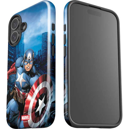 Marvel Captain America Portrait iPhone 16 Impact Case