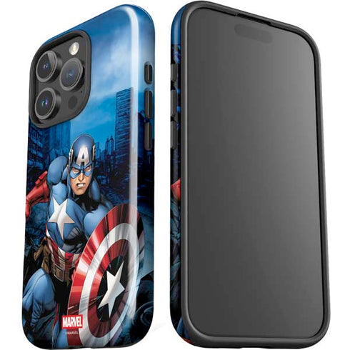 Marvel Captain America Portrait iPhone 16 Pro Impact Case