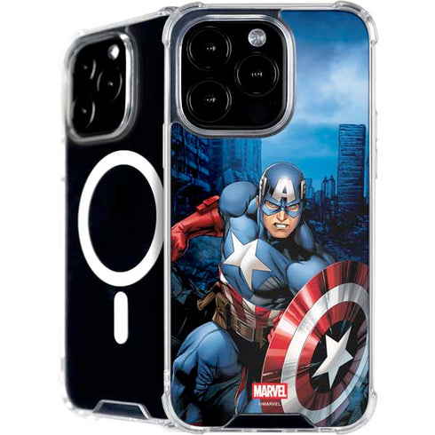 Marvel Captain America Portrait iPhone 16 Pro Max MagSafe Case