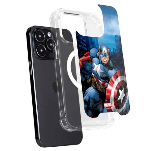 Marvel Captain America Portrait iPhone 16 Pro Max MagSafe Case