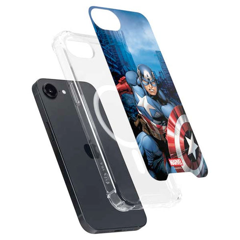 Marvel Captain America Portrait iPhone 16e MagSafe Case
