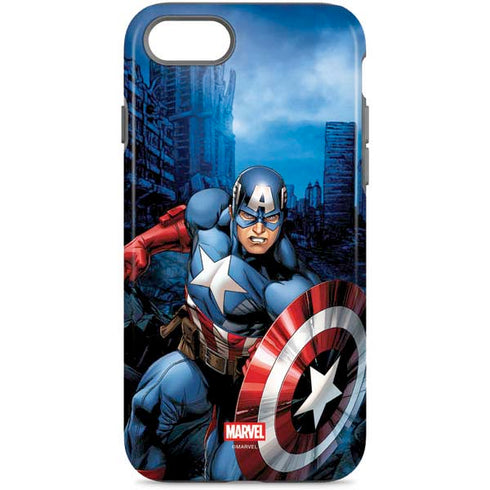 Marvel Captain America Portrait iPhone Cases