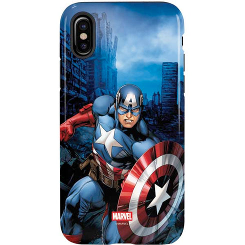 Marvel Captain America Portrait iPhone X Pro Case