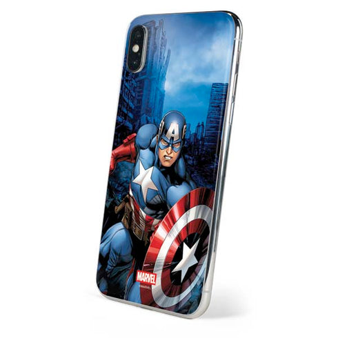 Marvel Captain America Portrait iPhone X Skin