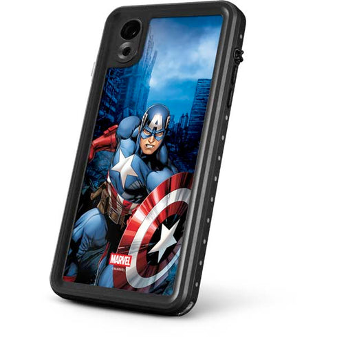 Marvel Captain America Portrait iPhone XR Waterproof Case
