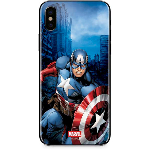 Marvel Captain America Portrait iPhone XS Skin
