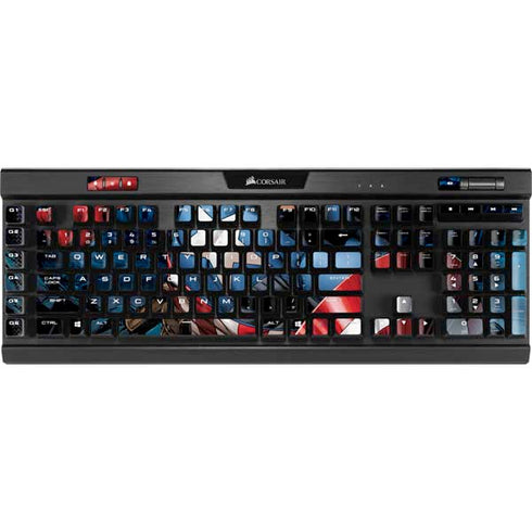 Marvel Captain America Portrait K95 RGB PLATINUM Mechanical Gaming Keyboard Skin