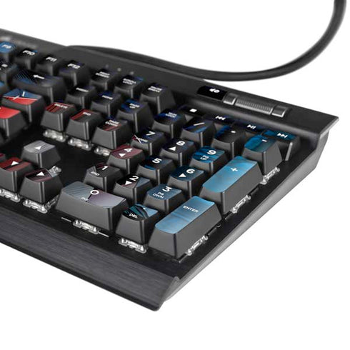 Marvel Captain America Portrait K95 RGB PLATINUM Mechanical Gaming Keyboard Skin