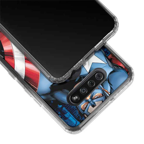 Marvel Captain America Portrait LG K51/Q51 Clear Case