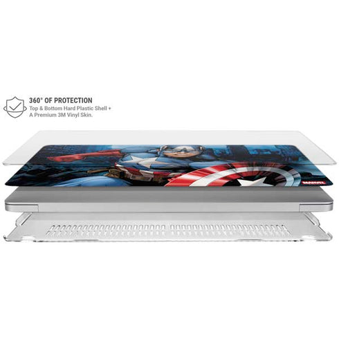 Marvel Captain America Portrait MacBook Air 15in (2023-2025) Case plus Skin