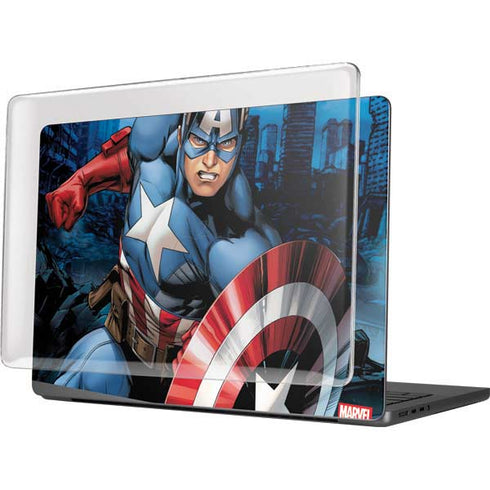 Marvel Captain America Portrait MacBook Pro 14in (2021-24) Case plus Skin