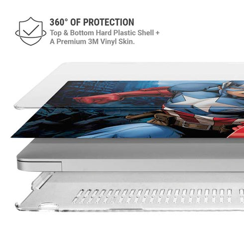 Marvel Captain America Portrait MacBook Pro 16in (2021-25) Case plus Skin
