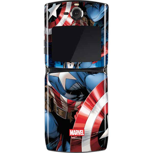 Marvel Captain America Portrait Motorola RAZR Skin