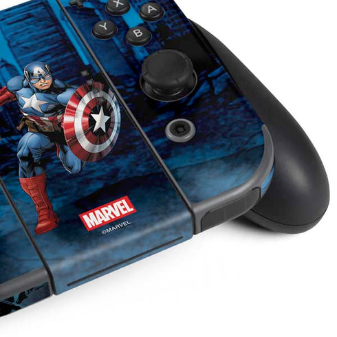 Marvel Captain America Portrait Nintendo Switch Bundle Skin