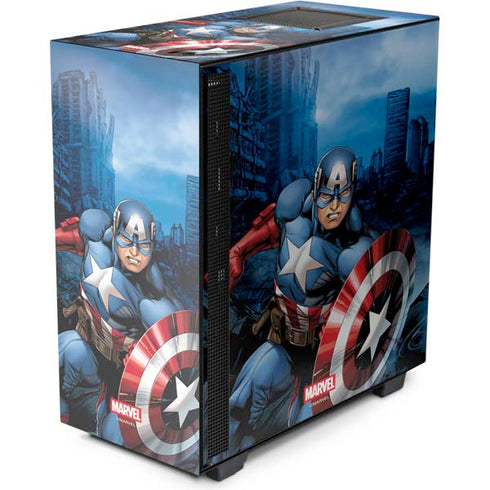 Marvel Captain America Portrait NZXT H510 Compact ATX Mid-Tower Case Skin