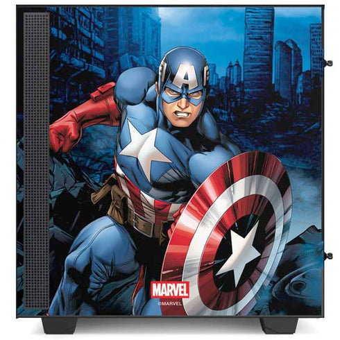 Marvel Captain America Portrait NZXT H510 Compact ATX Mid-Tower Case Skin