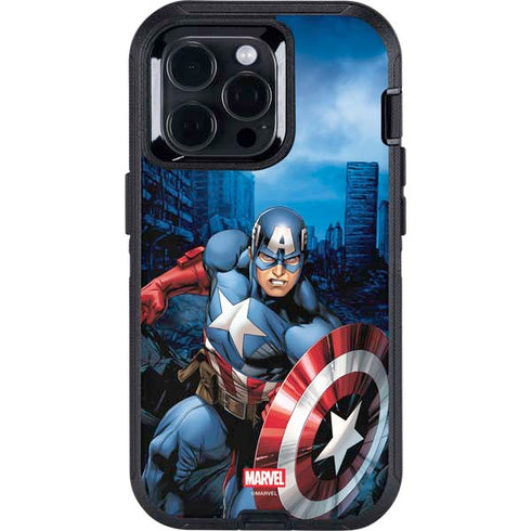 Marvel Captain America Portrait Otterbox Defender iPhone Skin