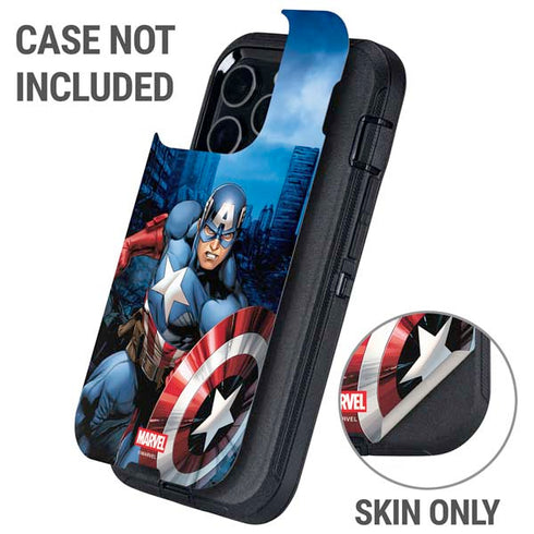 Marvel Captain America Portrait Otterbox Defender iPhone Skin