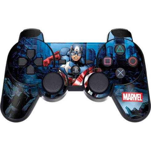 Marvel Captain America Portrait PS3 Dual Shock wireless controller Skin