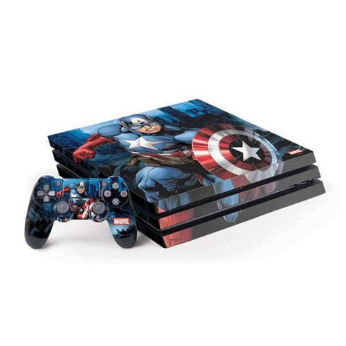 Marvel Captain America Portrait PlayStation PS4 Skins