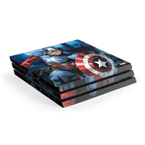 Marvel Captain America Portrait PlayStation PS4 Skins