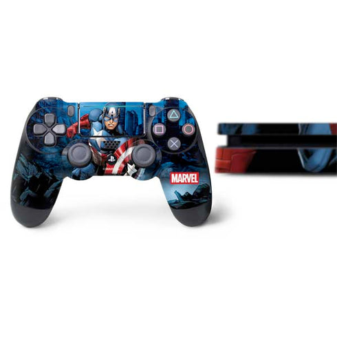 Marvel Captain America Portrait PS4 Slim Bundle Skin