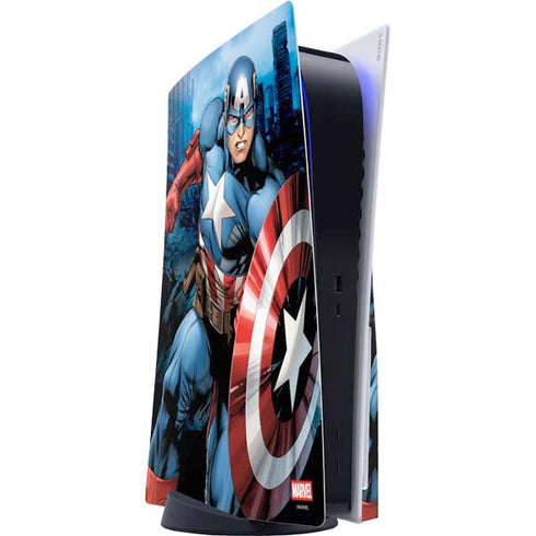 Marvel Captain America Portrait PlayStation PS5 Skins