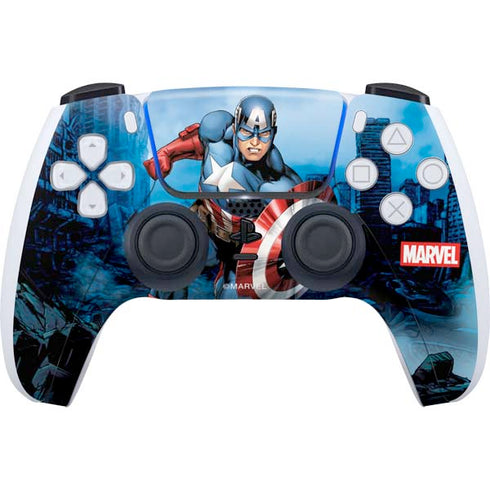 Marvel Captain America Portrait PS5 Controller Skin