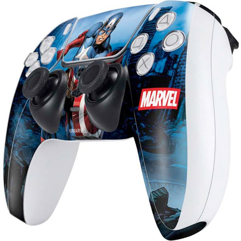 Marvel Captain America Portrait PS5 Controller Skin