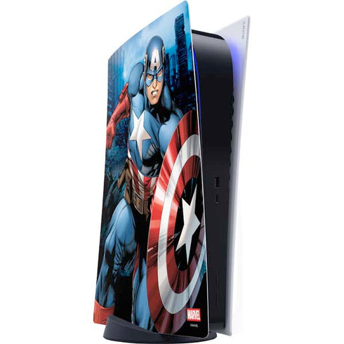 Marvel Captain America Portrait PlayStation PS5 Skins