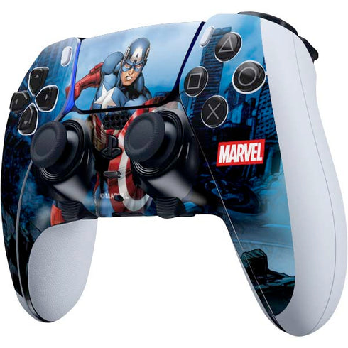 Marvel Captain America Portrait PS5 DualSense Edge Pro Controller Skin