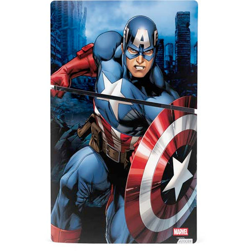 Marvel Captain America Portrait PS5 Slim Digital Edition Console Skin