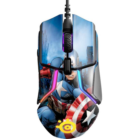 Marvel Captain America Portrait SteelSeries Rival 600 Gaming Mouse Skin