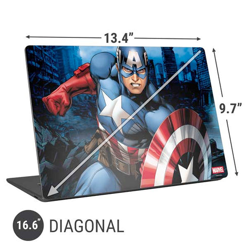Marvel Captain America Portrait Universal Laptop 16.6in (13.4 x 9.7in) Skin