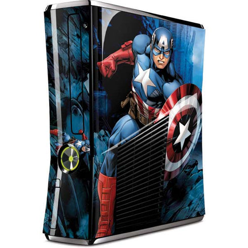 Marvel Captain America Portrait Xbox 360 Slim (2010) Skin