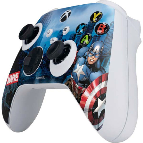 Marvel Captain America Portrait Xbox Series S Controller Skin