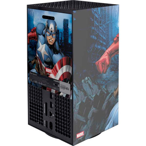 Marvel Captain America Portrait Xbox Series X Console Skin