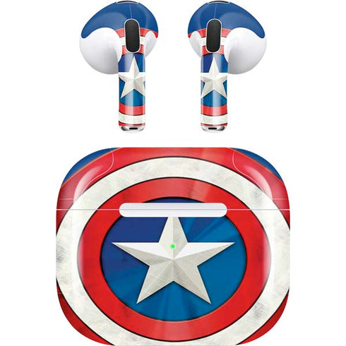 Marvel Captain America Shield Apple AirPods (3rd Gen 2021) Skin