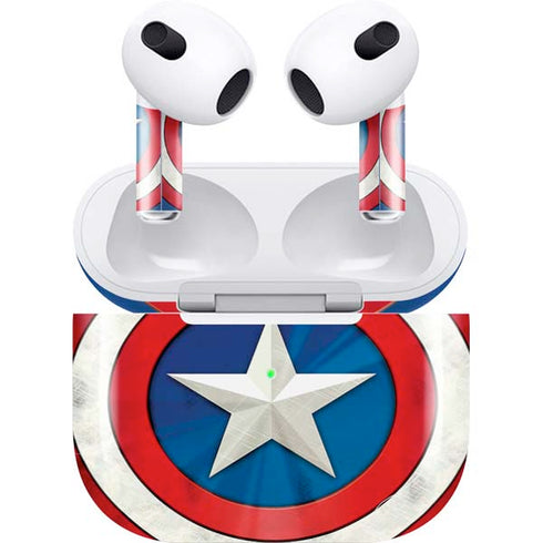 Marvel Captain America Shield Apple AirPods (3rd Gen 2021) Skin