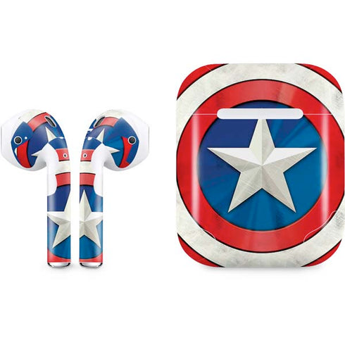 Marvel Captain America Shield Apple AirPods Skin