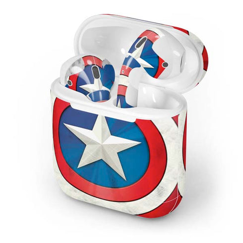 Marvel Captain America Shield Apple AirPods Skin