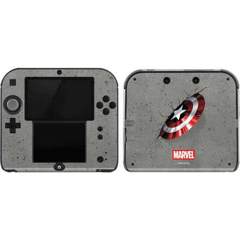Marvel Captain America Shield Break Nintendo 2DS Skin