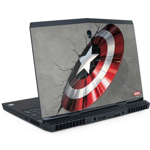 Marvel Captain America Shield Break Dell Alienware Skin