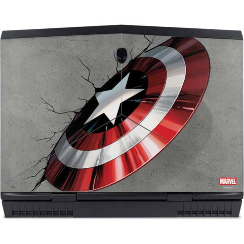 Marvel Captain America Shield Break Dell Alienware Skin