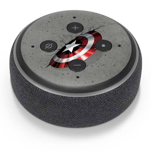 Marvel Captain America Shield Break Amazon Echo Dot Skin