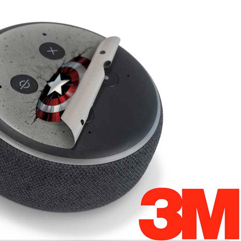 Marvel Captain America Shield Break Amazon Echo Dot Skin