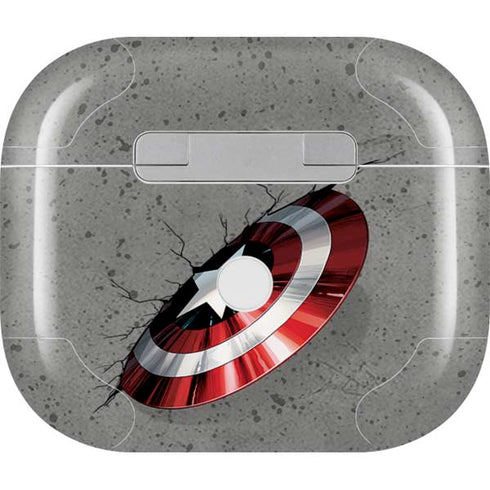 Marvel Captain America Shield Break Apple AirPods (3rd Gen 2021) Skin