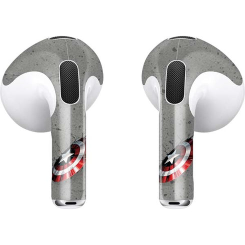 Marvel Captain America Shield Break Apple AirPods (3rd Gen 2021) Skin