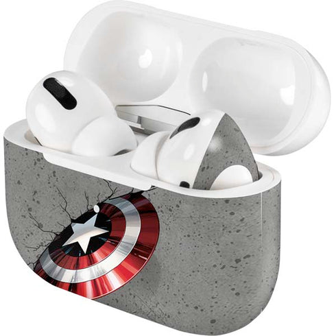 Marvel Captain America Shield Break AirPods Skins