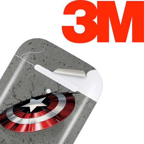 Marvel Captain America Shield Break Apple AirPods Skin